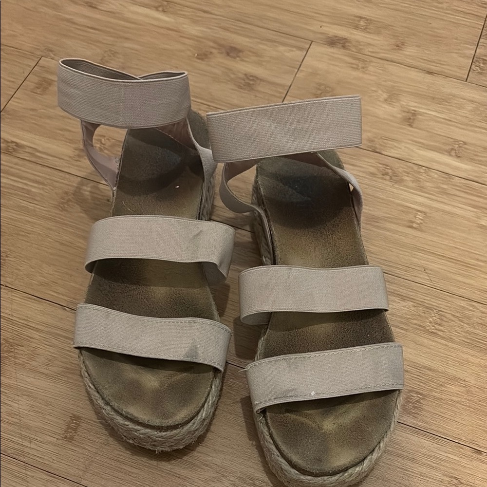 Women's Beige Espadrille Sandals